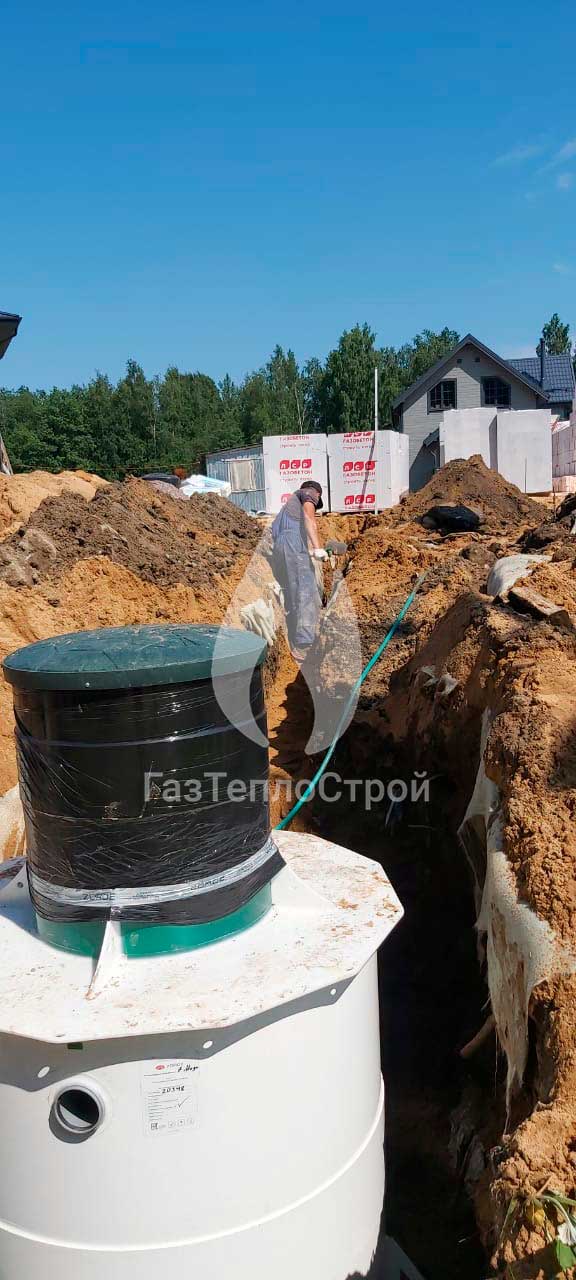 Фото монтажа септика